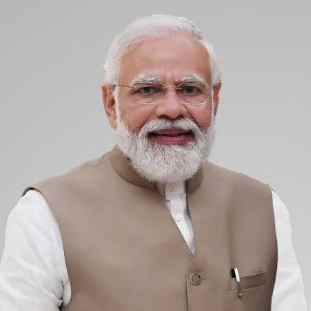 Portrait of Indian Prime Minister Narendra Modi
